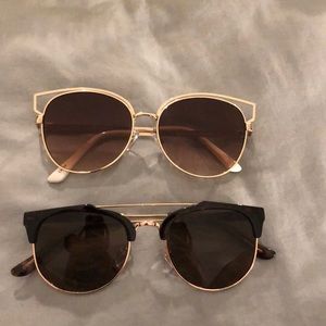 Two pairs of franchescas sunglasses